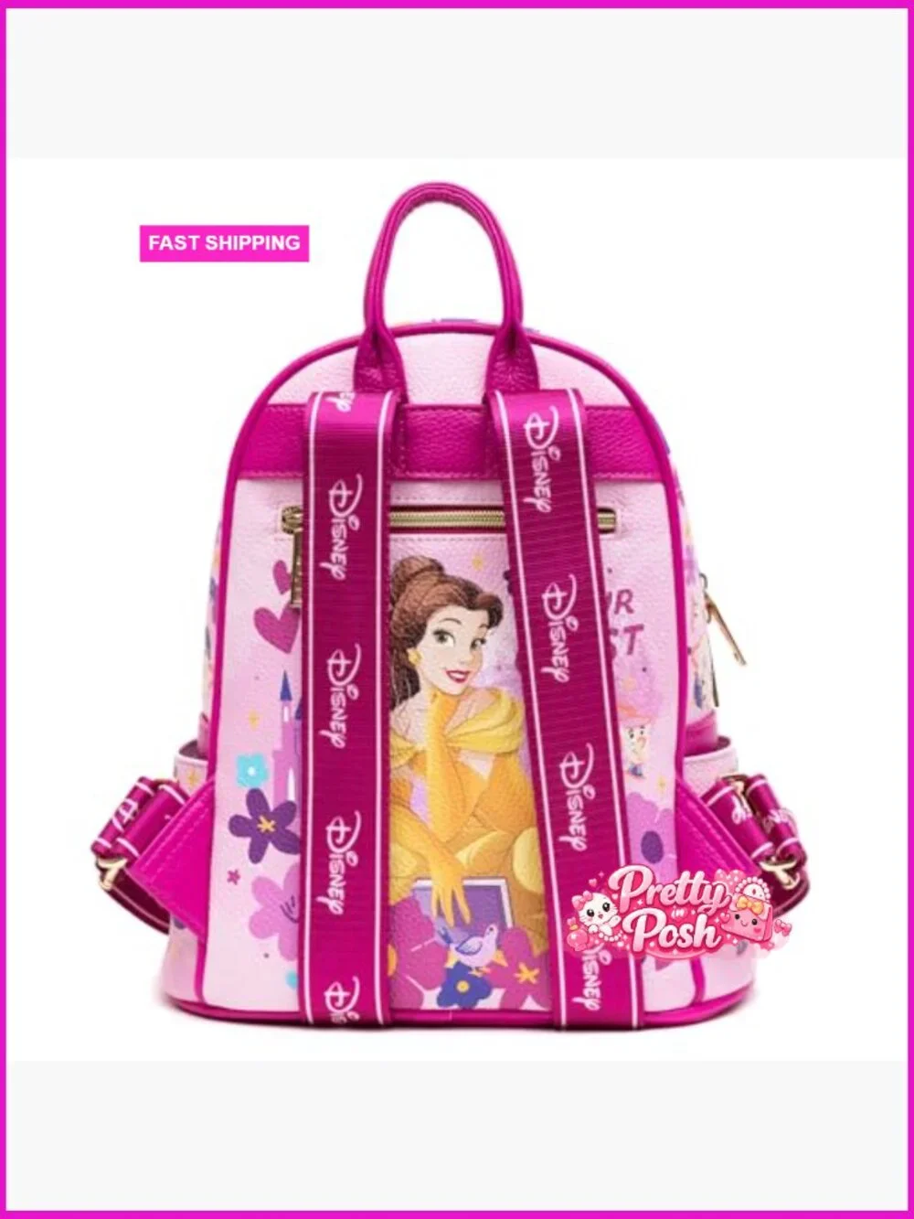 Vegan Leather Fashion Mini Backpack with Adjustable Straps